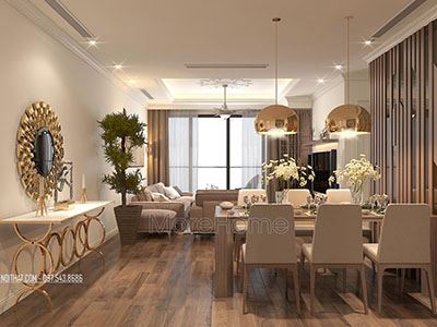 Thiết kế nội thất chung cư Ngoai Giao Đoàn đẹp và cao cấp - Anh Trâm