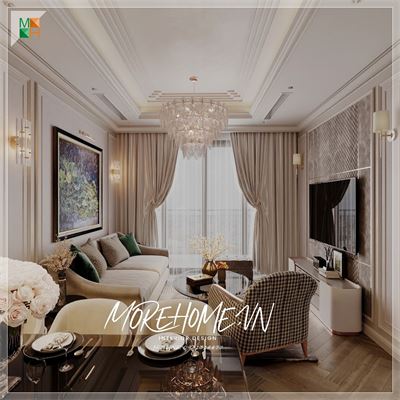 *Thiết Kế Nội Thất Chung Cư Rạch Giá Kiên Giang Phong Cách Tân Cổ Điển Với Sự Hoàn Hảo Tuyệt Đối